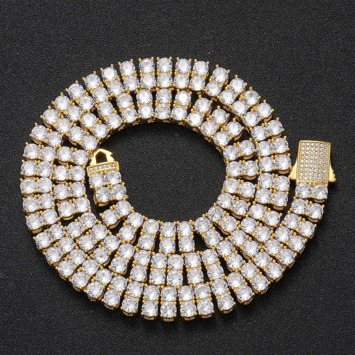 925 siler cubano cadena pulsera collar juego de joyas