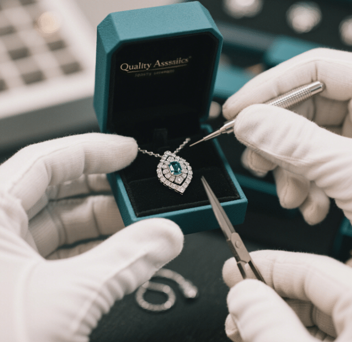 Premium custom jewelry pieces manufactured by Azone
