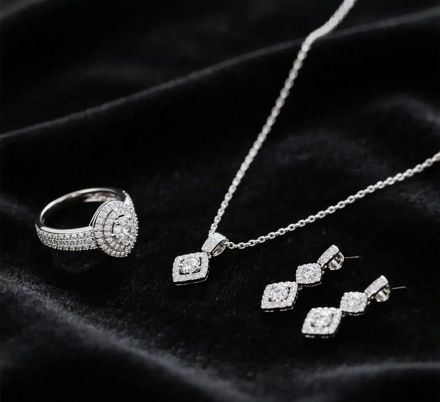 Stainless steel jewelry showing chromium oxide protective layer concept