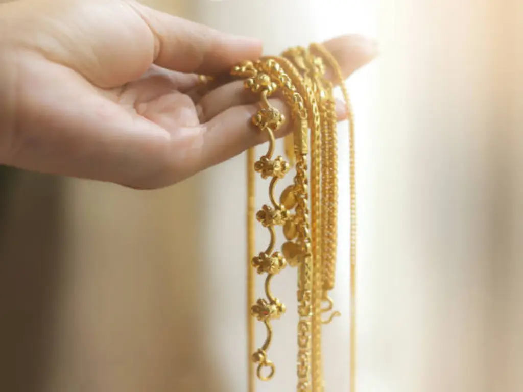 gold necklaces