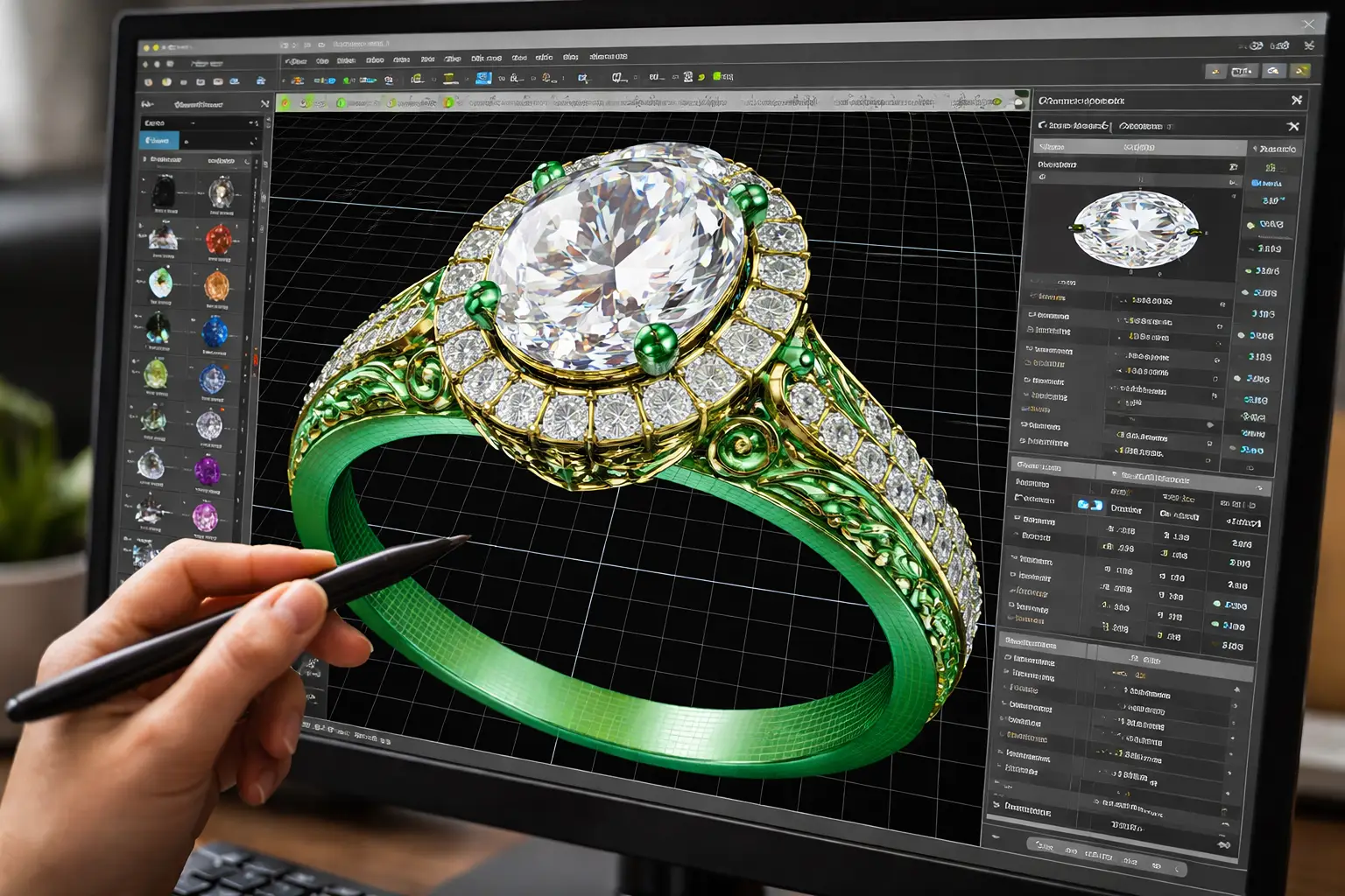 3D CAD modeling for jewelry design