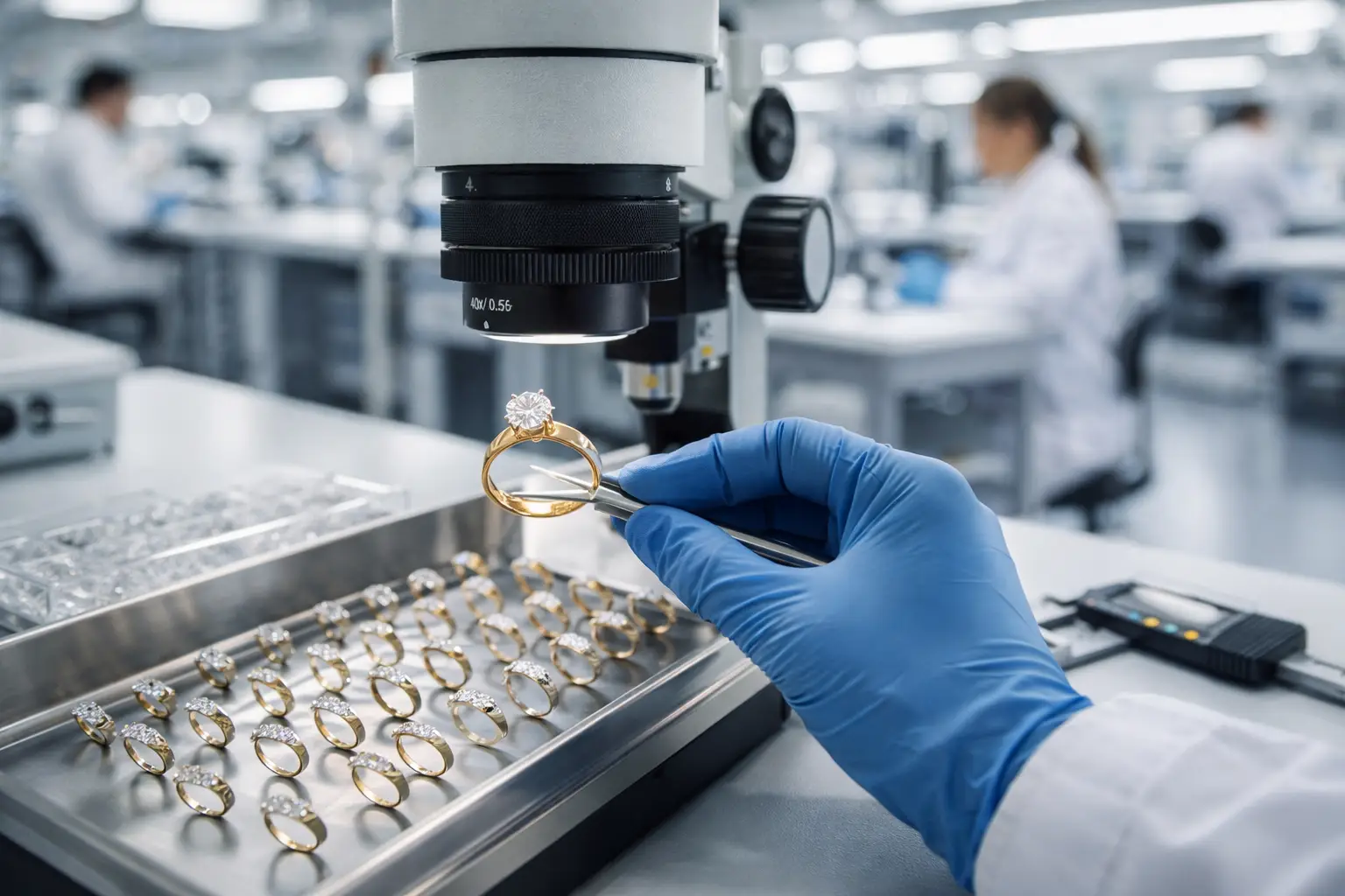 Precision jewelry manufacturing and quality control
