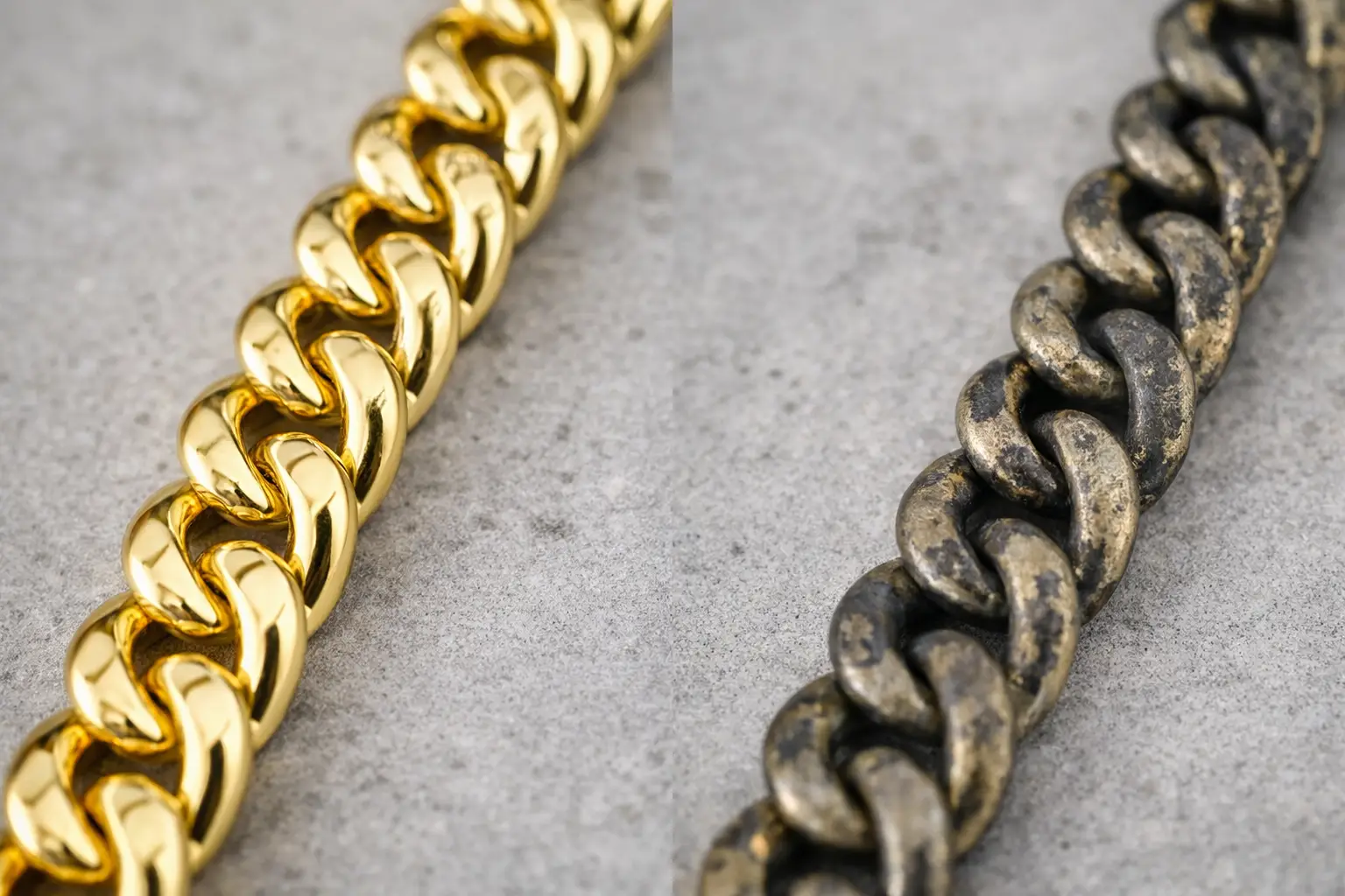 Comparison of PVD-coated jewelry versus traditional plating after 48-hour salt spray durability testing