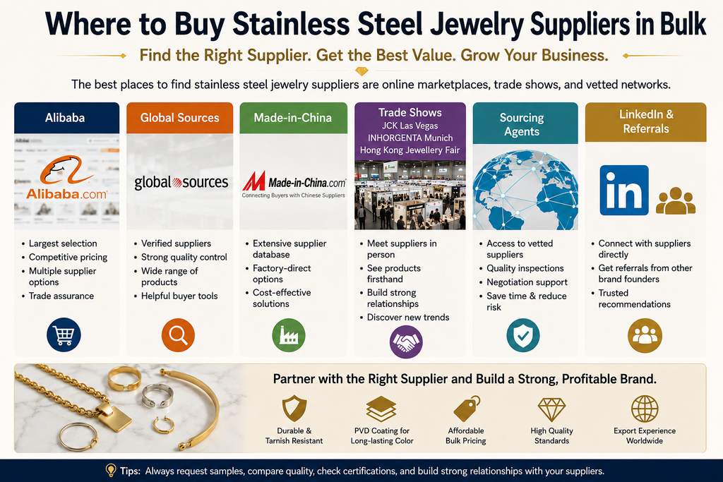 Finding stainless steel jewelry supplier
